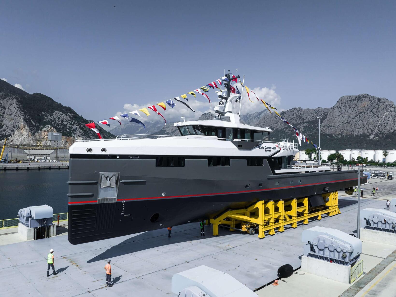 First Yacht Support 53 launched by Damen Yachting