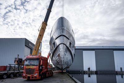 Heesen: construction update - Project Orion's hull and superstructure are now joined together
