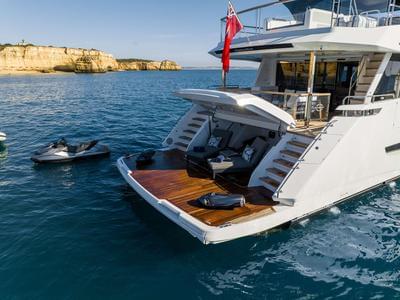 Sunseeker steals the show: the Sunseeker 100 yacht is the largest on display at Southampton International Boat Show
